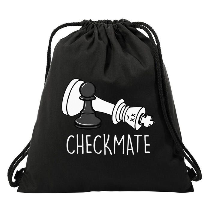Chess Checkmate Chess Player King Pawn Drawstring Bag