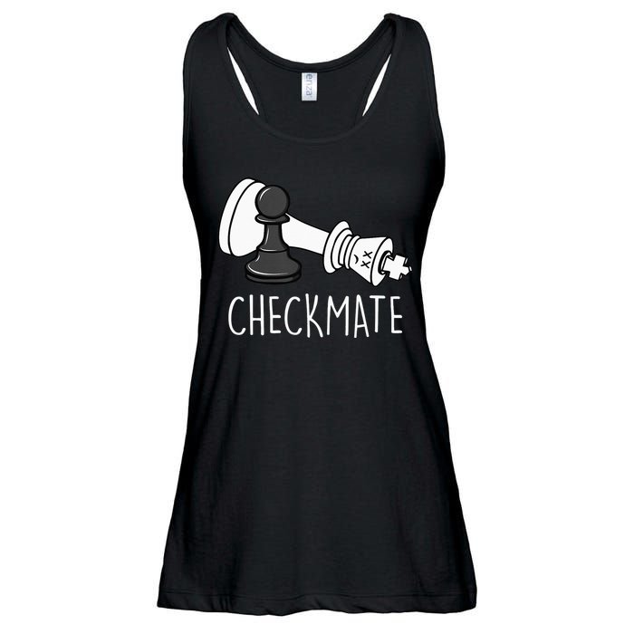 Chess Checkmate Chess Player King Pawn Ladies Essential Flowy Tank