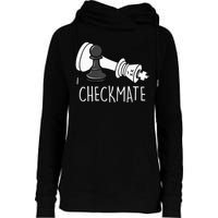 Chess Checkmate Chess Player King Pawn Womens Funnel Neck Pullover Hood