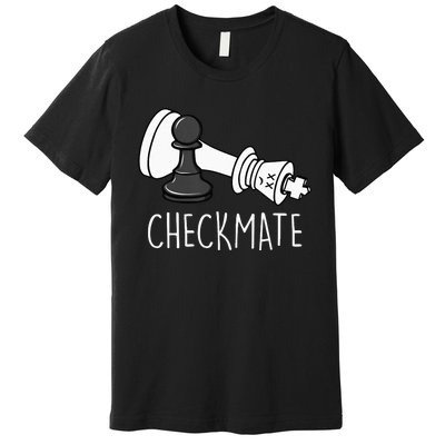 Chess Checkmate Chess Player King Pawn Premium T-Shirt