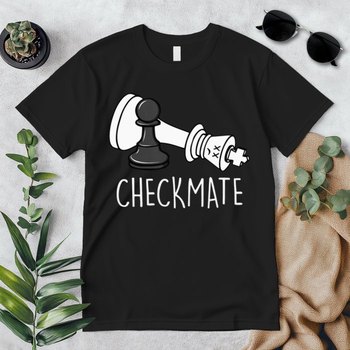 Chess Checkmate Chess Player King Pawn Premium T-Shirt