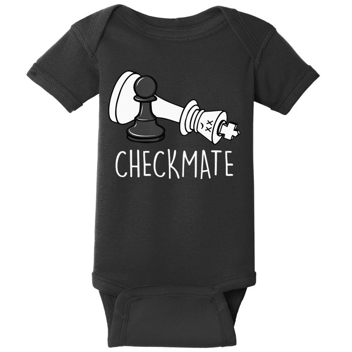 Chess Checkmate Chess Player King Pawn Baby Bodysuit