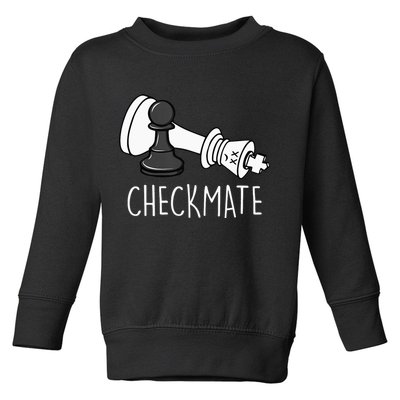 Chess Checkmate Chess Player King Pawn Toddler Sweatshirt