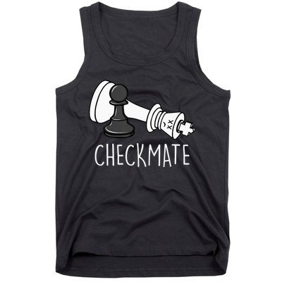 Chess Checkmate Chess Player King Pawn Tank Top