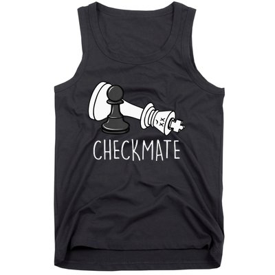 Chess Checkmate Chess Player King Pawn Tank Top