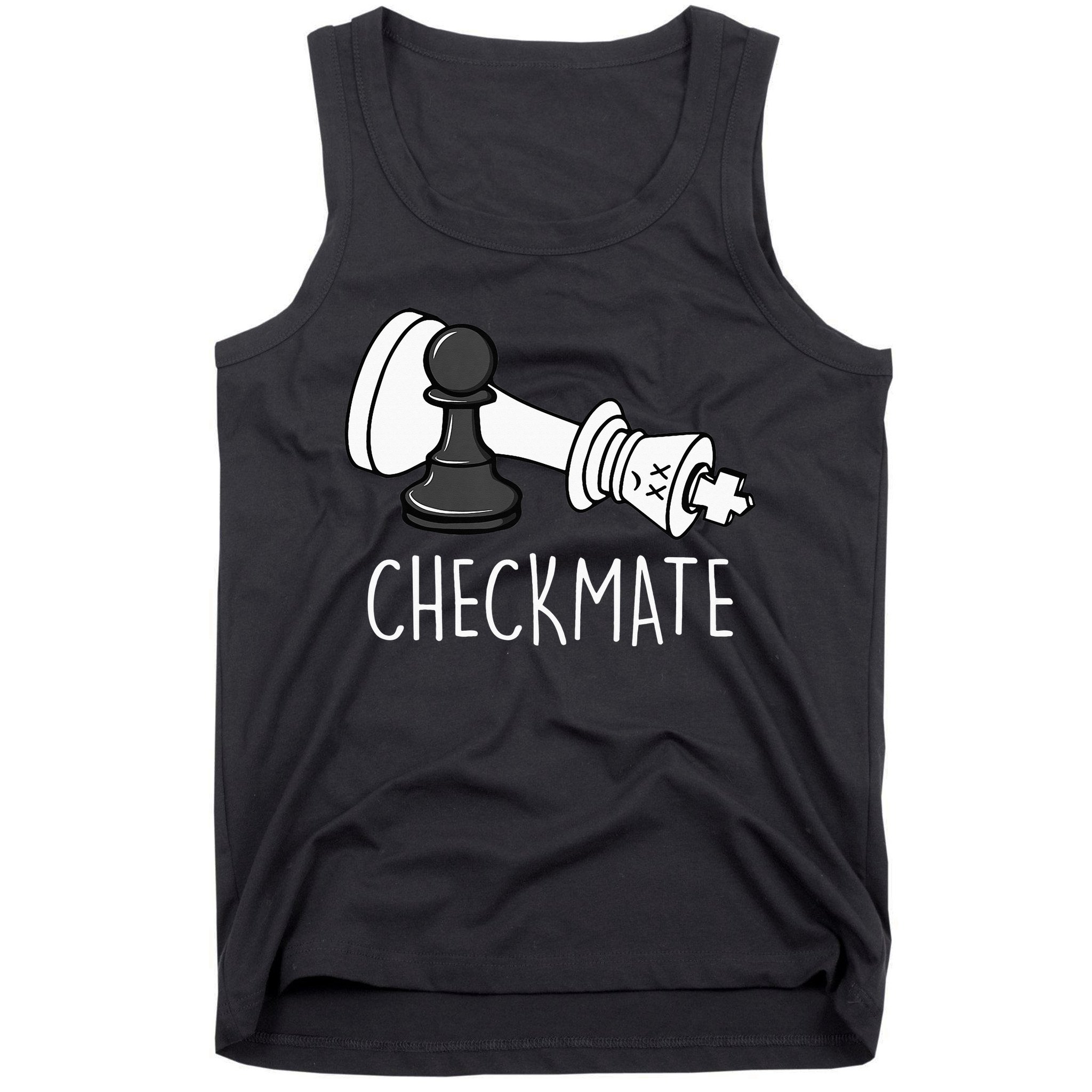 Chess Checkmate Chess Player King Pawn Tank Top