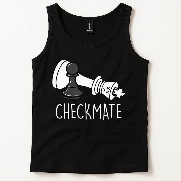Chess Checkmate Chess Player King Pawn Tank Top