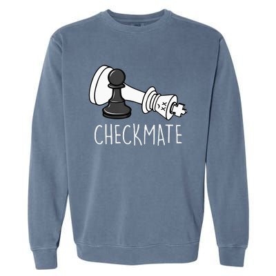 Chess Checkmate Chess Player King Pawn Garment-Dyed Sweatshirt