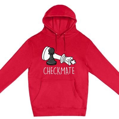 Chess Checkmate Chess Player King Pawn Premium Pullover Hoodie