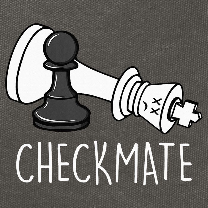 Chess Checkmate Chess Player King Pawn Cotton Canvas Backpack