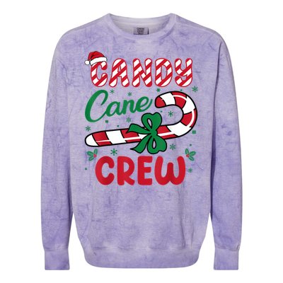 Candy Cane Crew Funny Christmas Holiday Women Colorblast Crewneck Sweatshirt