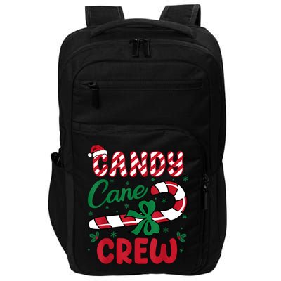 Candy Cane Crew Funny Christmas Holiday Women Impact Tech Backpack