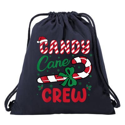 Candy Cane Crew Funny Christmas Holiday Women Drawstring Bag