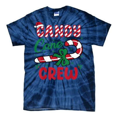 Candy Cane Crew Funny Christmas Holiday Women Tie-Dye T-Shirt