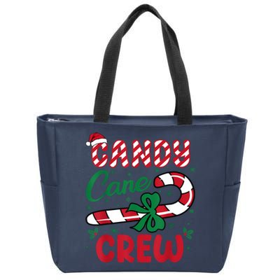 Candy Cane Crew Funny Christmas Holiday Women Zip Tote Bag