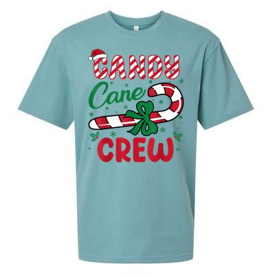 Candy Cane Crew Funny Christmas Holiday Women Sueded Cloud Jersey T-Shirt