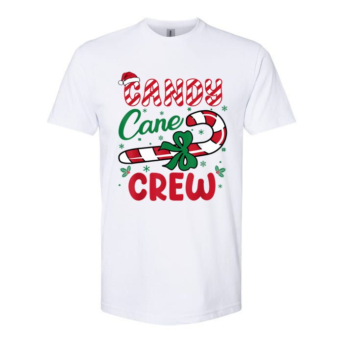 Candy Cane Crew Funny Christmas Holiday Women Softstyle CVC T-Shirt