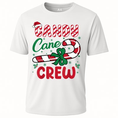 Candy Cane Crew Funny Christmas Holiday Women Cooling Performance Crew T-Shirt