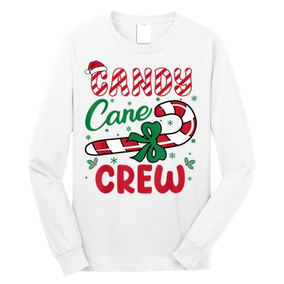 Candy Cane Crew Funny Christmas Holiday Women Long Sleeve Shirt