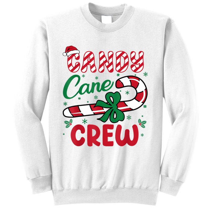 Candy Cane Crew Funny Christmas Holiday Women Sweatshirt