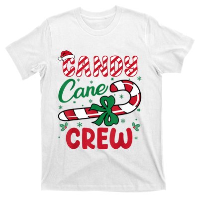 Candy Cane Crew Funny Christmas Holiday Women T-Shirt