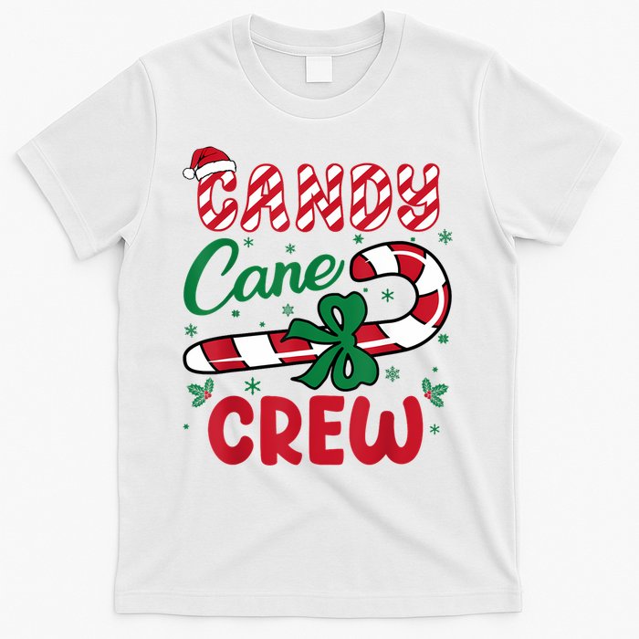 Candy Cane Crew Funny Christmas Holiday Women T-Shirt