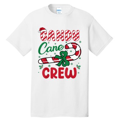 Candy Cane Crew Funny Christmas Holiday Women Tall T-Shirt