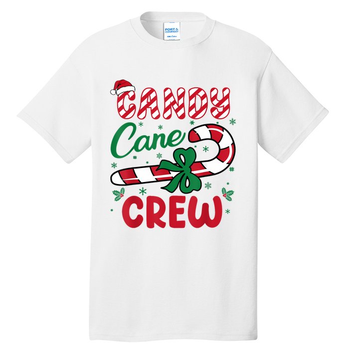 Candy Cane Crew Funny Christmas Holiday Women Tall T-Shirt