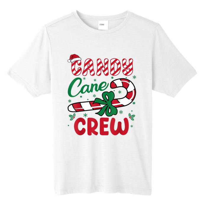 Candy Cane Crew Funny Christmas Holiday Women Tall Fusion ChromaSoft Performance T-Shirt