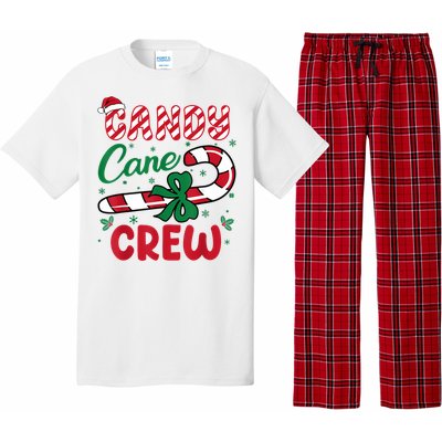 Candy Cane Crew Funny Christmas Holiday Women Pajama Set