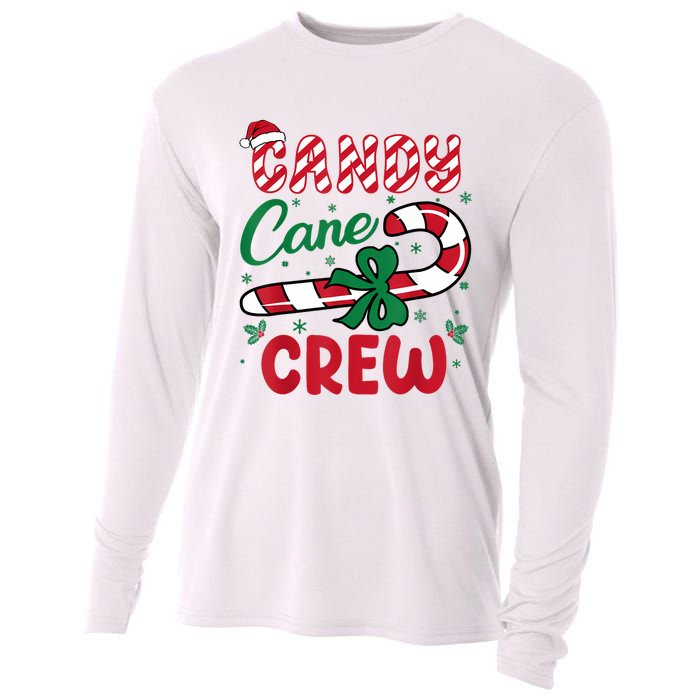 Candy Cane Crew Funny Christmas Holiday Women Cooling Performance Long Sleeve Crew