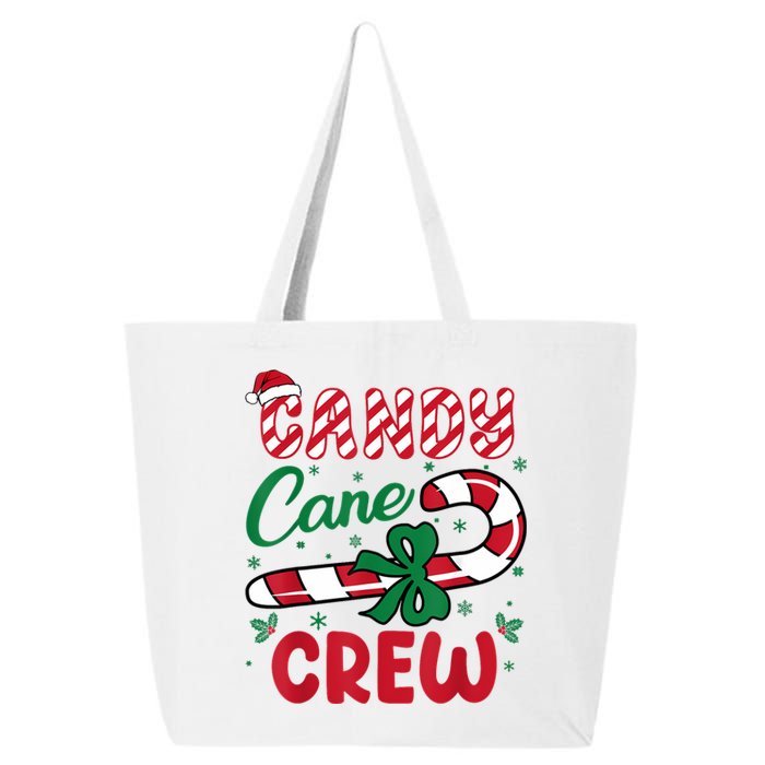 Candy Cane Crew Funny Christmas Holiday Women 25L Jumbo Tote