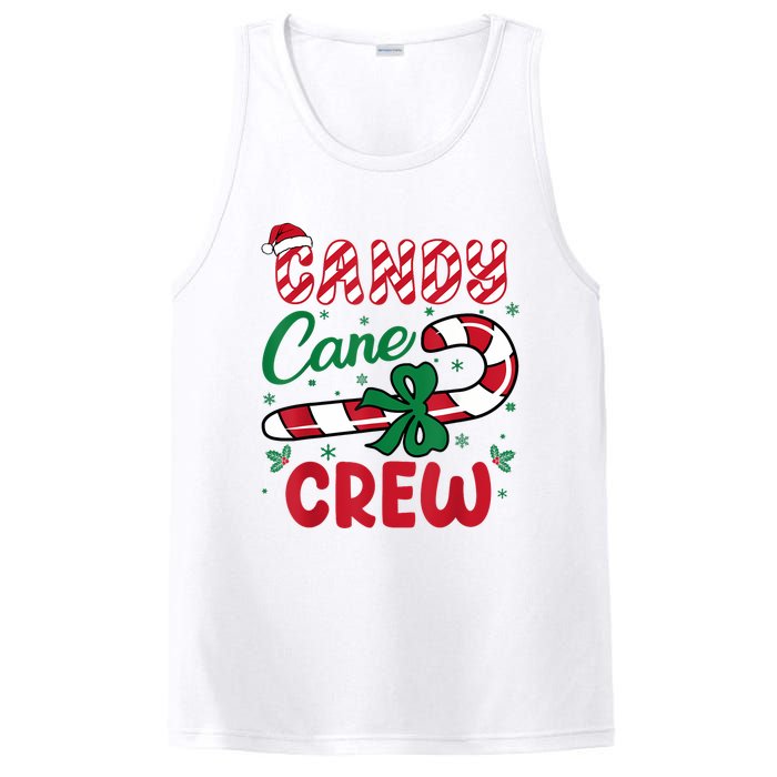 Candy Cane Crew Funny Christmas Holiday Women PosiCharge Competitor Tank