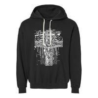 Celtic Cross Garment-Dyed Fleece Hoodie