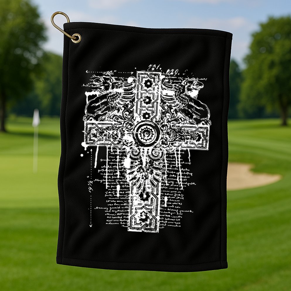 Celtic Cross Golf Towel