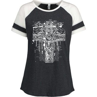 Celtic Cross Enza Ladies Jersey Colorblock Tee