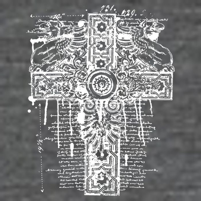 Celtic Cross Short Acrylic Beanie