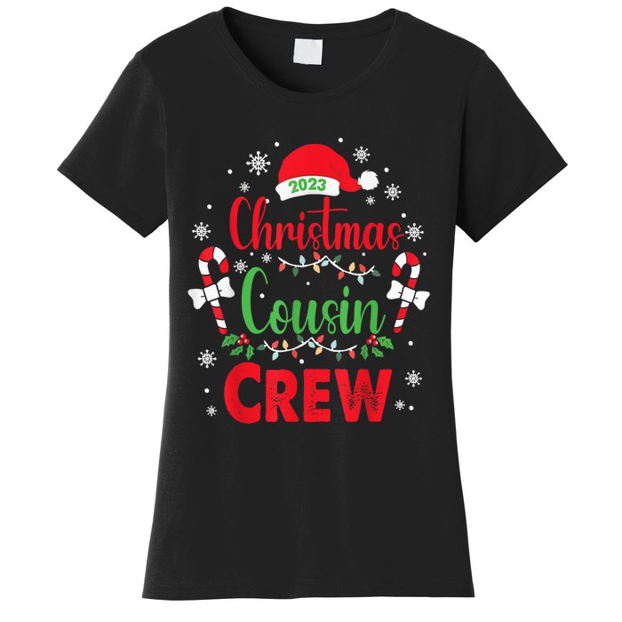 Christmas Cousin Crew Funny Red Plaid Matching Pajama Women's T-Shirt