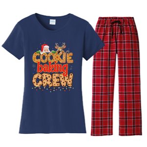 Christmas Cookie Crew Baking Pajamas Baking Family Funny Women's Flannel Pajama Set