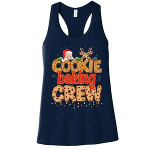 Christmas Cookie Crew Baking Pajamas Baking Family Funny Women's Racerback Tank