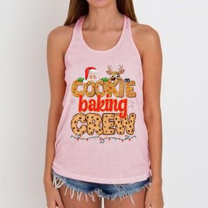 Christmas Cookie Crew Baking Pajamas Baking Family Funny Women's Knotted Racerback Tank