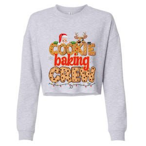 Christmas Cookie Crew Baking Pajamas Baking Family Funny Cropped Pullover Crew