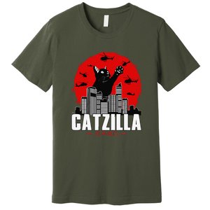 Catzilla Cute Cat Stuff For Cat Lover Funny Animal Premium T-Shirt