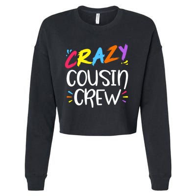 Crazy Cousin Crew Gift Cropped Pullover Crew