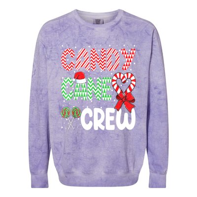 Candy Cane Crew Funny Christmas Sweet Candy Merry Xmas Colorblast Crewneck Sweatshirt