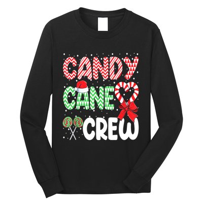 Candy Cane Crew Funny Christmas Sweet Candy Merry Xmas Long Sleeve Shirt