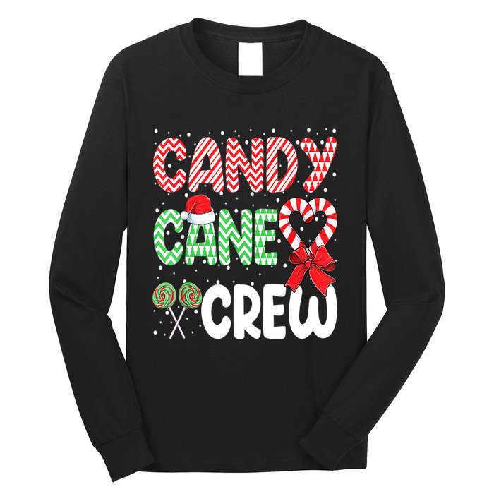 Candy Cane Crew Funny Christmas Sweet Candy Merry Xmas Long Sleeve Shirt