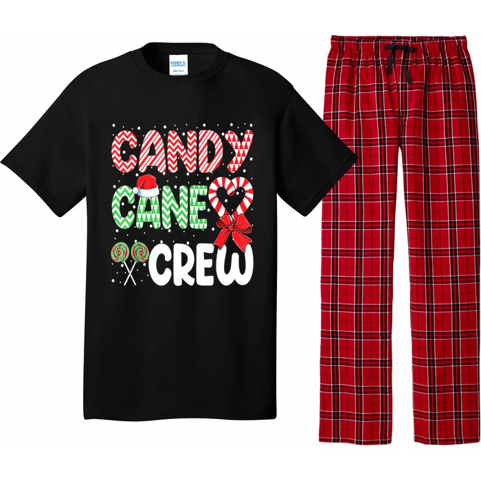 Candy Cane Crew Funny Christmas Sweet Candy Merry Xmas Pajama Set