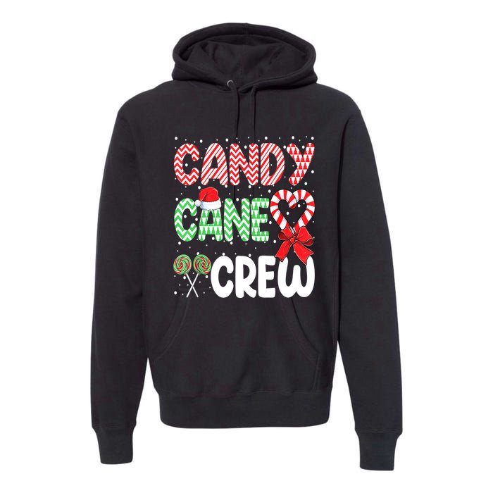 Candy Cane Crew Funny Christmas Sweet Candy Merry Xmas Premium Hoodie