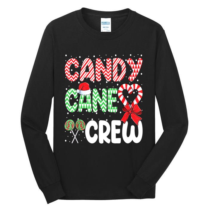 Candy Cane Crew Funny Christmas Sweet Candy Merry Xmas Tall Long Sleeve T-Shirt